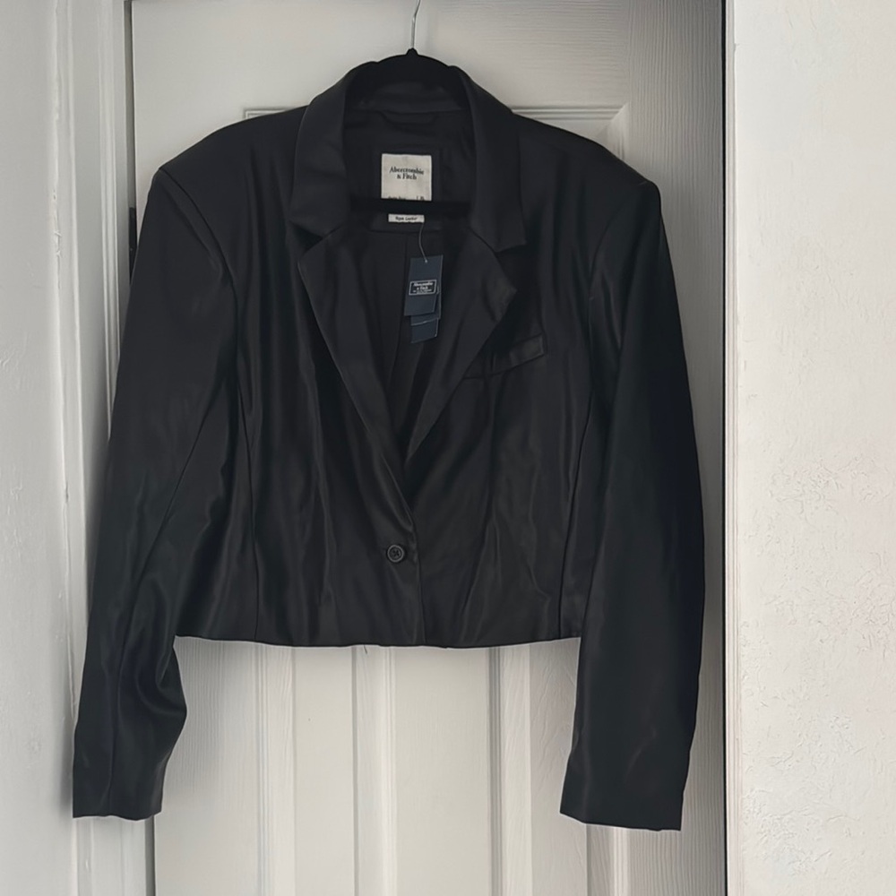 Black Women's Cropped Jacket